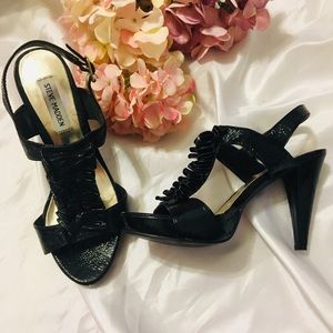 Steve Madden Black Patent Leather High Heel Shoes